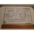 Vintage Lakemaps Waterproof Plastic Card - Christmas Lake Hennepin County MN