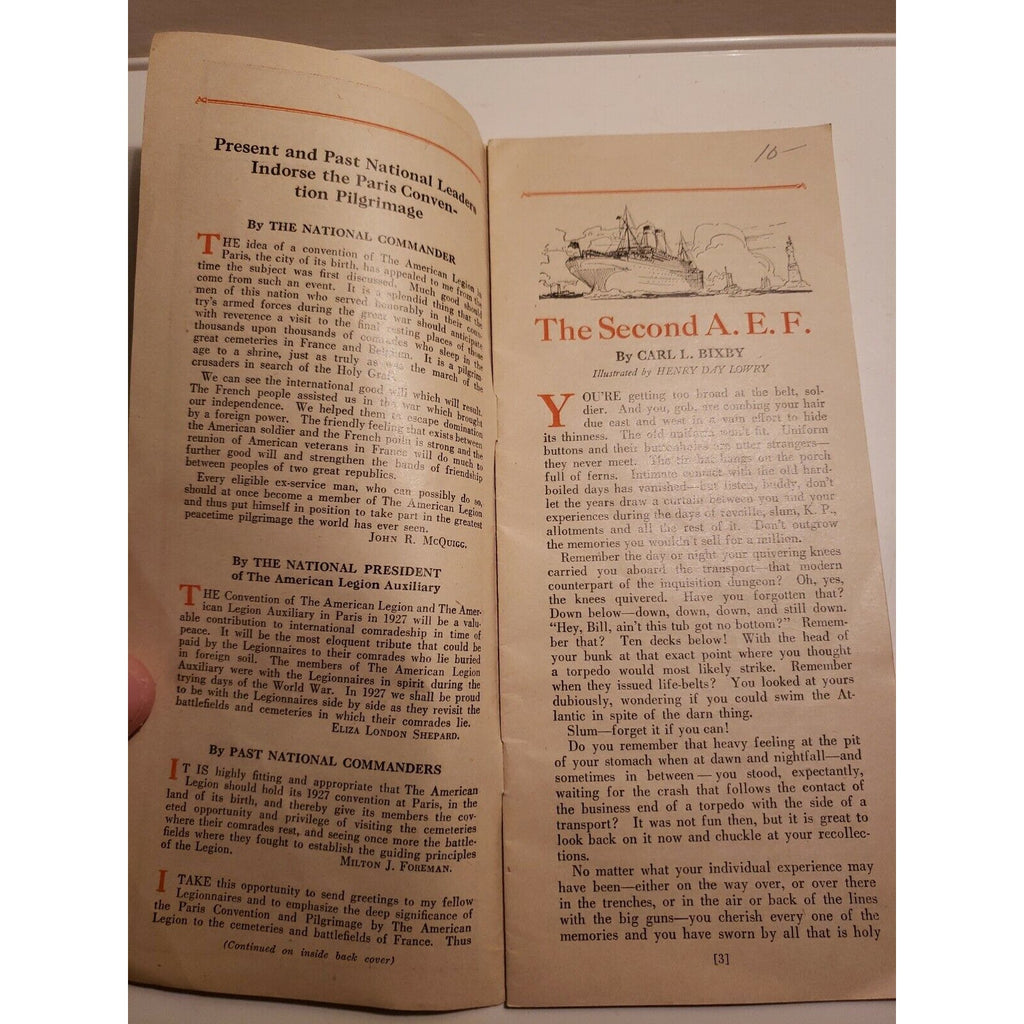 American Legion Weekly Supplement V 8, No 6, February 5 1926 The Second A.E.F.