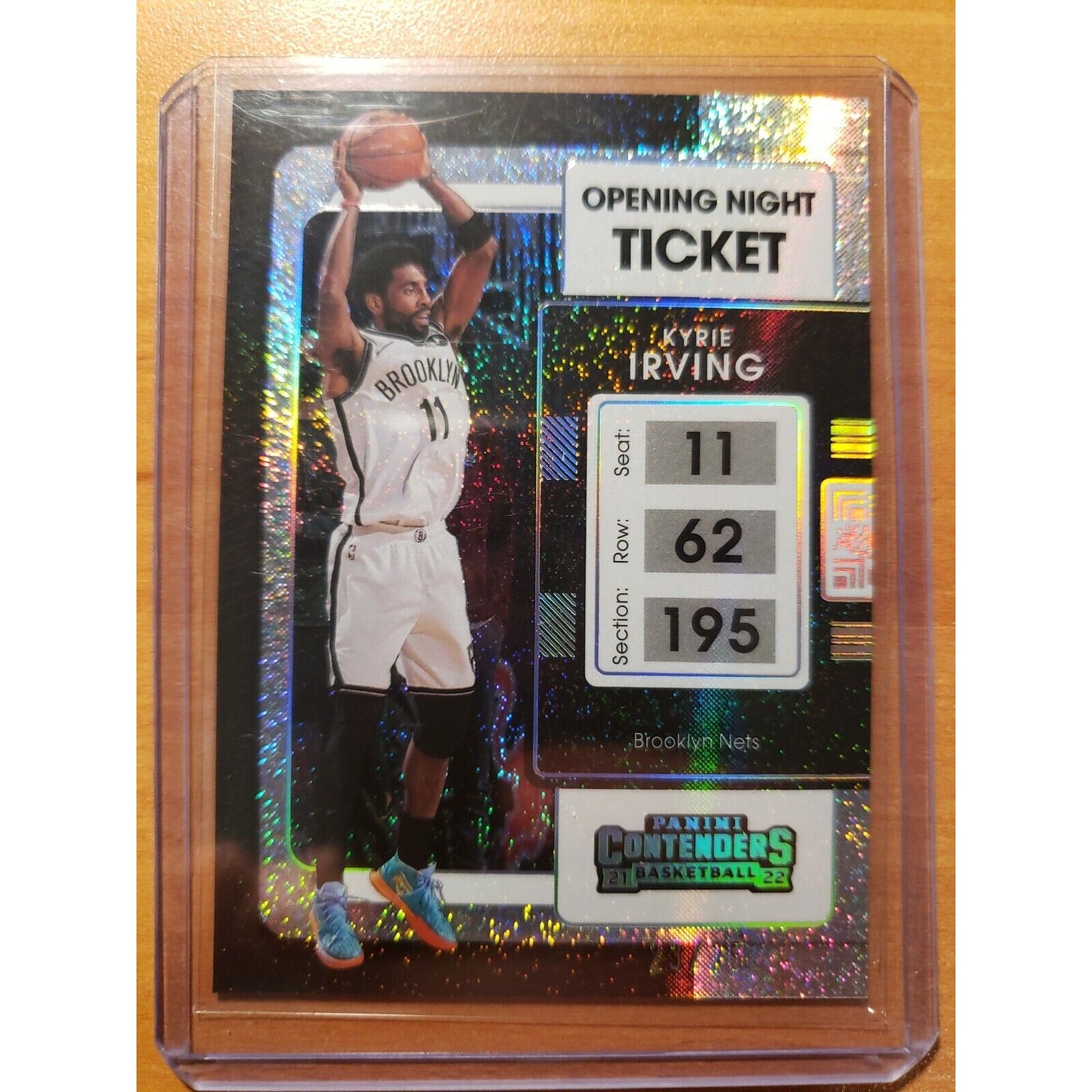 Kyrie Irving 2021-2022 Panini Contenders #74 Opening Night Ticket - Serial #23/25