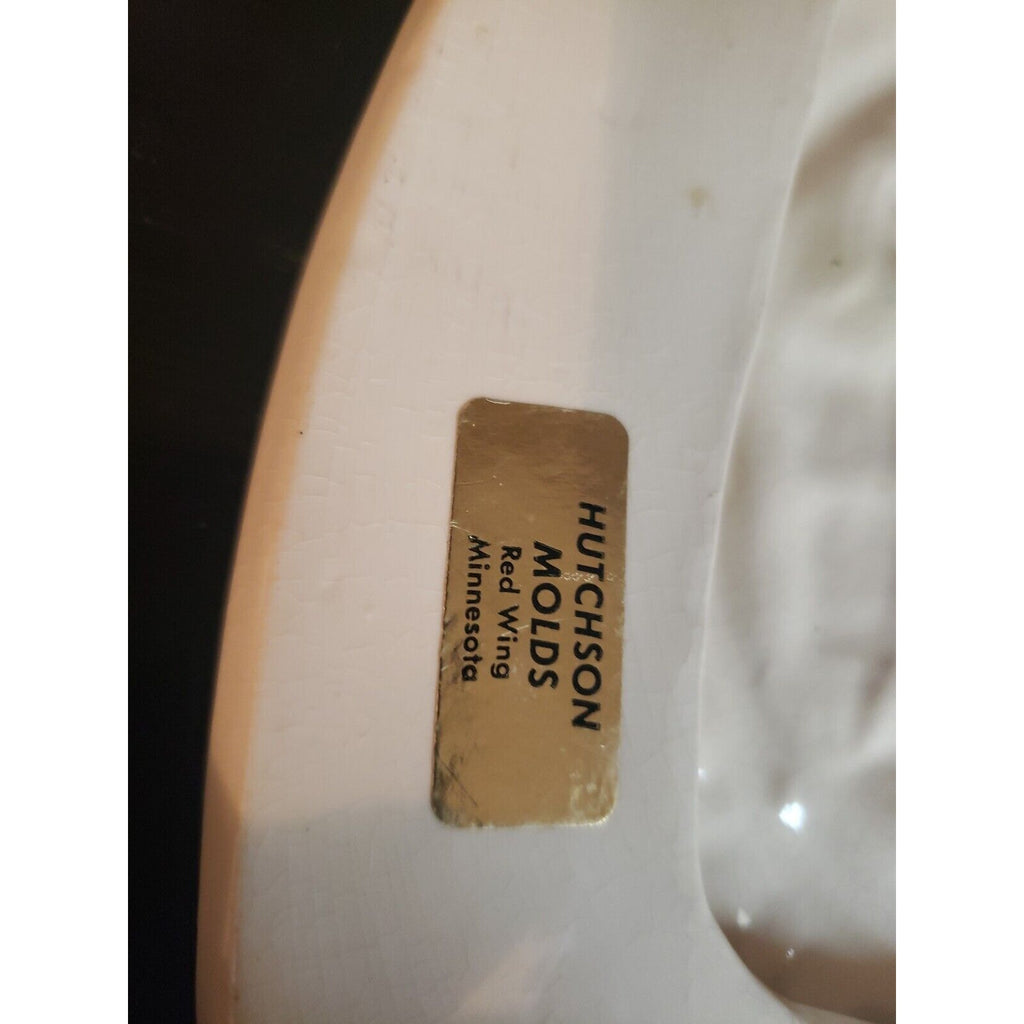 Vintage Hutchson Molds - Red Wing MN - Yellow Aztec Design Plate/Tray