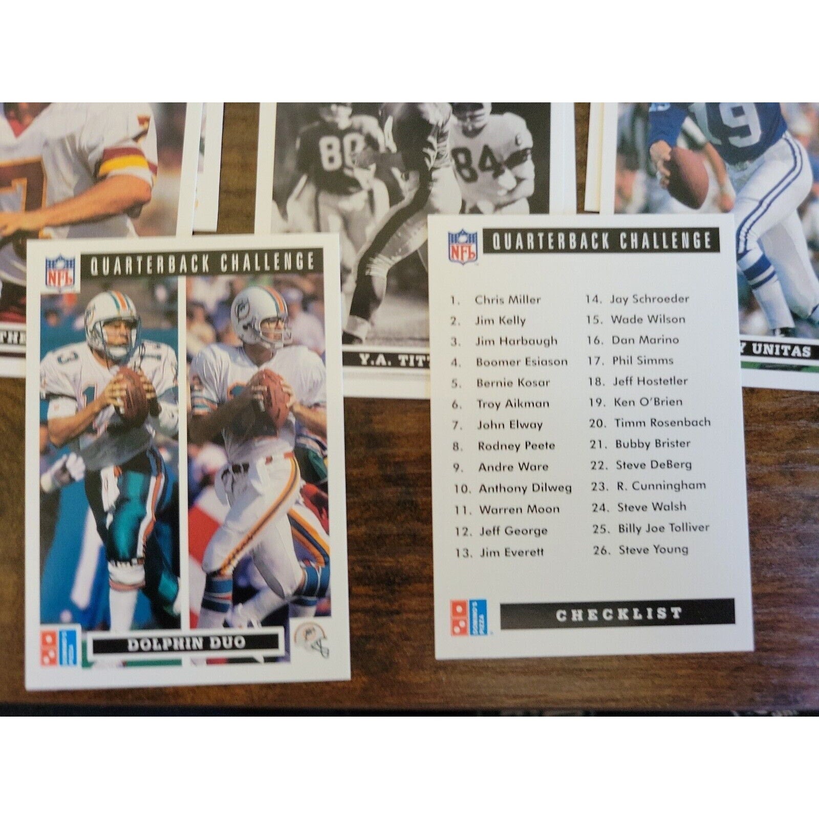 1991 Upper Deck Domino's Quarterback Challenge - Complete Set - 1-50- Fresh Pull