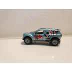 2008 Matchbox Quick Sander MB767 Rally Truck Mickey Mouse Edition Metallic Blue