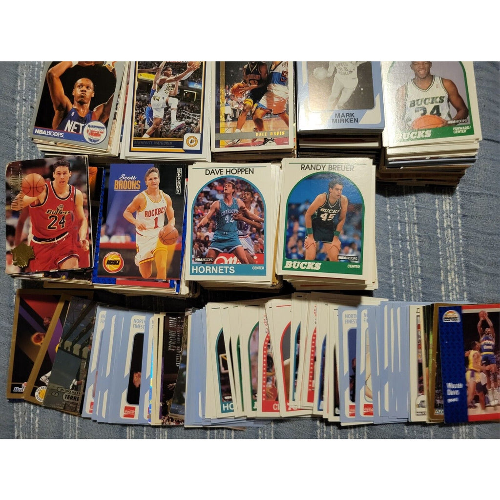 Lot of approx 1,000+ NBA Basketball Cards - Topps, Upper Deck, NBA Hoops, Panini