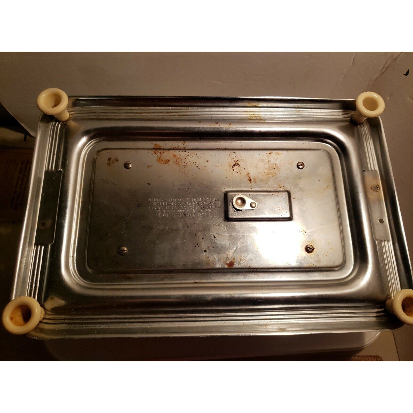 Vintage Montgomery Wards Electric Sandwich Maker/Griddle Toaster No 84MW86-2104A