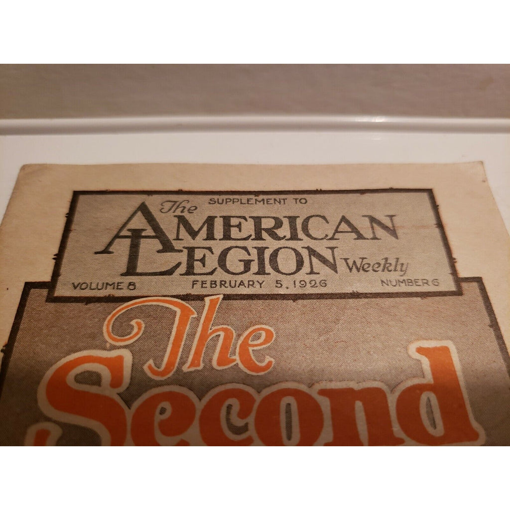 American Legion Weekly Supplement V 8, No 6, February 5 1926 The Second A.E.F.